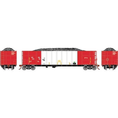3840 N Thrall High Side Gondola/Load,Herzog/White#10104