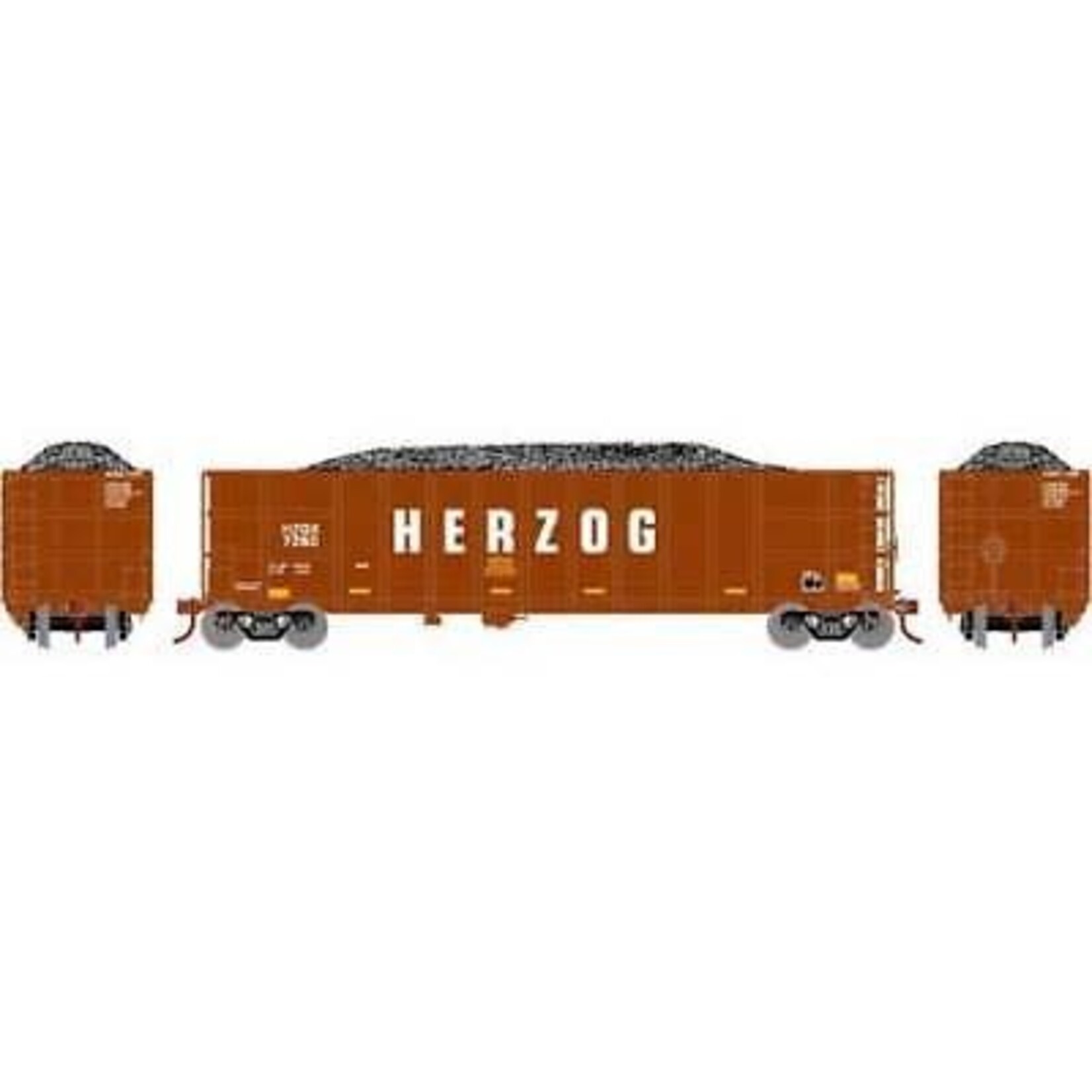 Athearn 3836 N Thrall High Side Gondola/Load,Herzog/Brown #7260