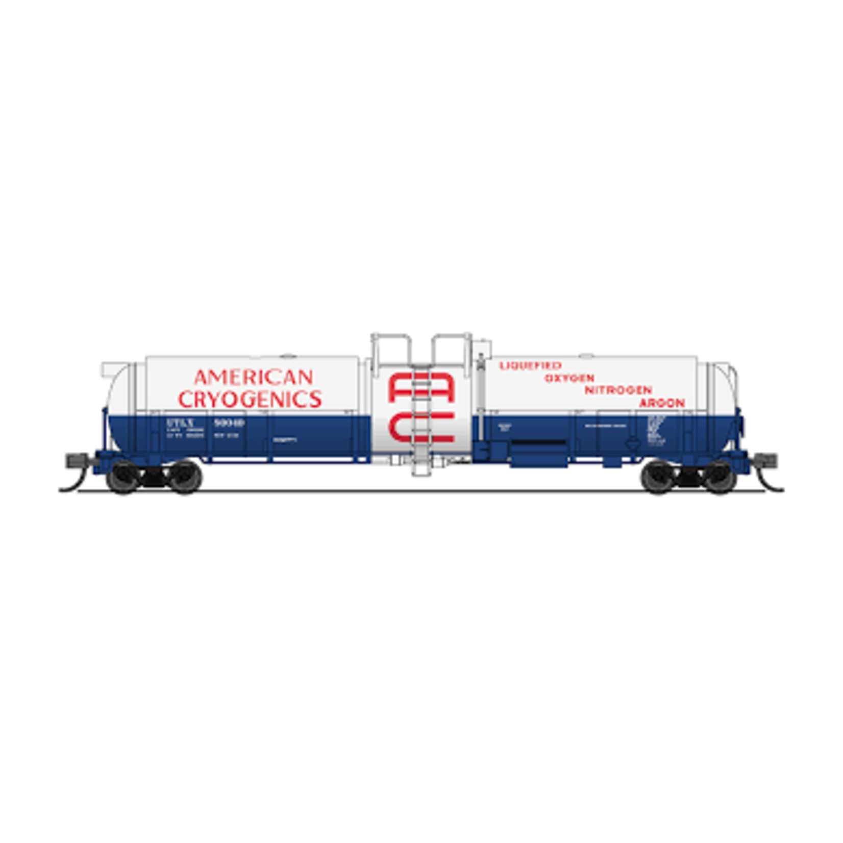 Broadway Limited 3831 N Cryogenic Tank Car, American Cryogenics