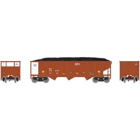 25576 N 40' 3-Bay Ribbed Hopper w/Load, CC #40079
