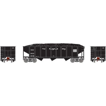 25570 N 40' 3-Bay Ribbed Hopper w/Load, CG #22018