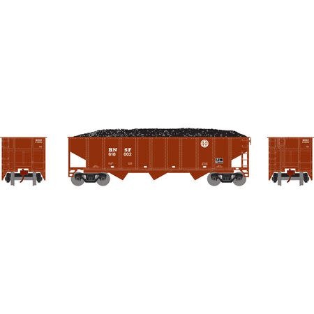 25567 N 40' 3-Bay Ribbed Hopper w/Load, BNSF #618002