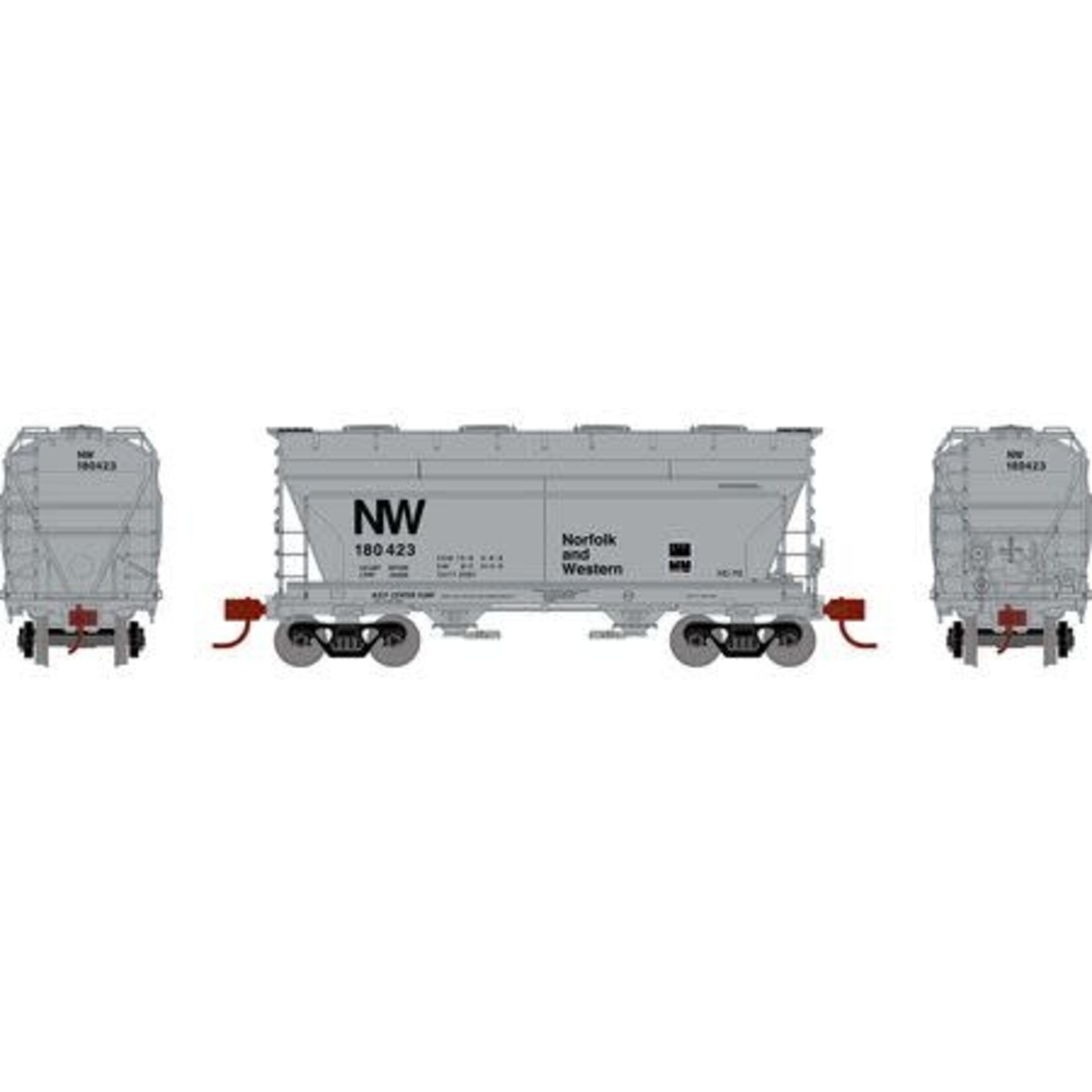 Athearn 24675 N ACF 2970 Covered Hopper, N&W #180423