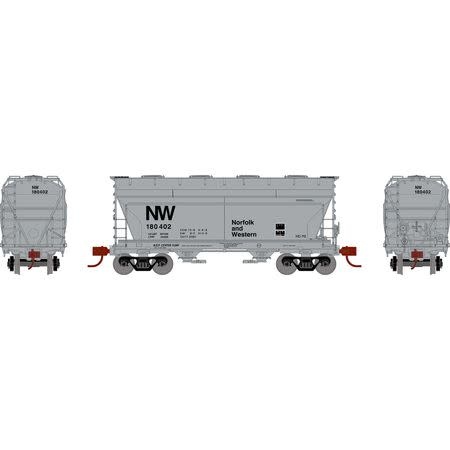 24674 N ACF 2970 Covered Hopper, N&W #180402