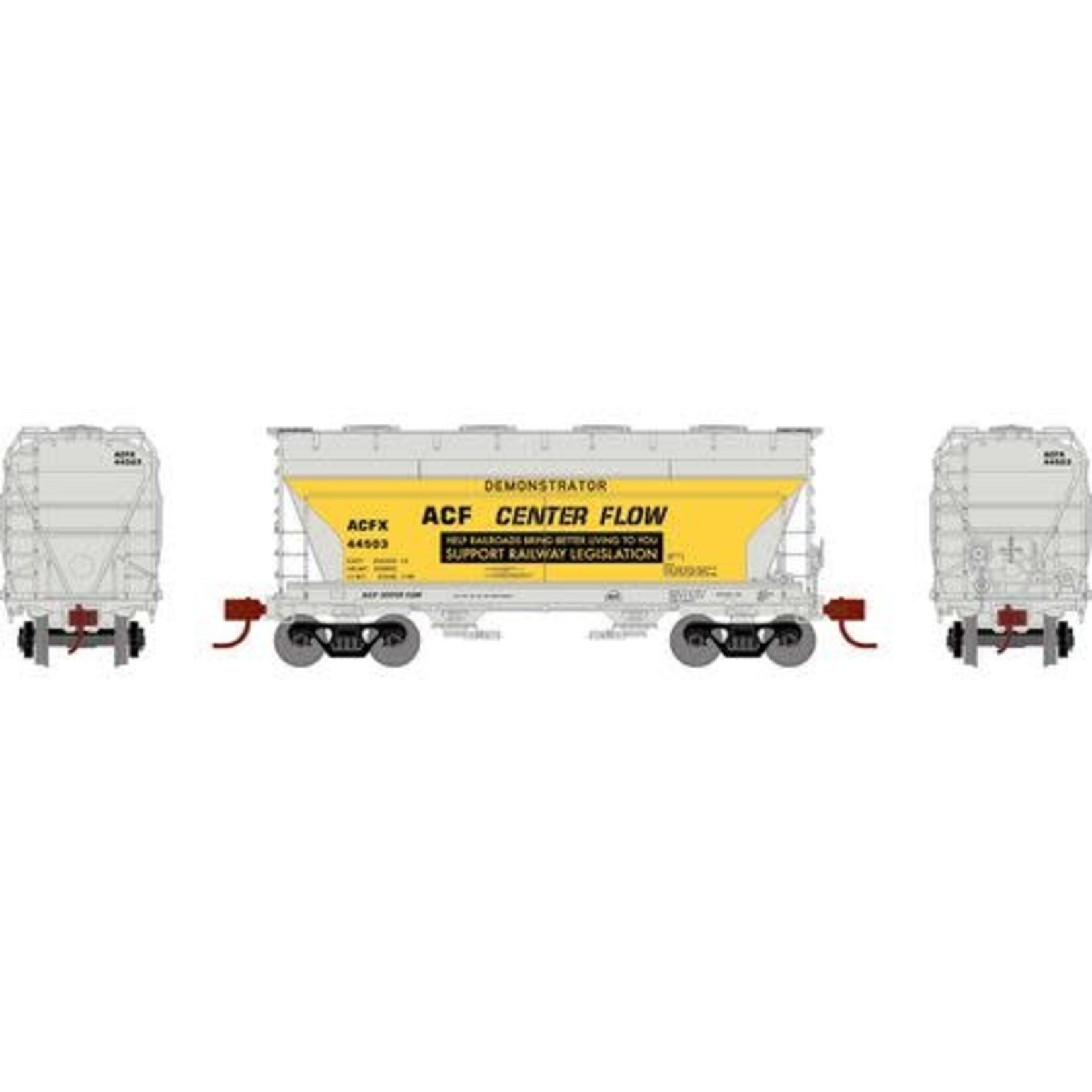 Athearn 24667 N ACF 2970 Covered Hopper, ACF Demo #44503