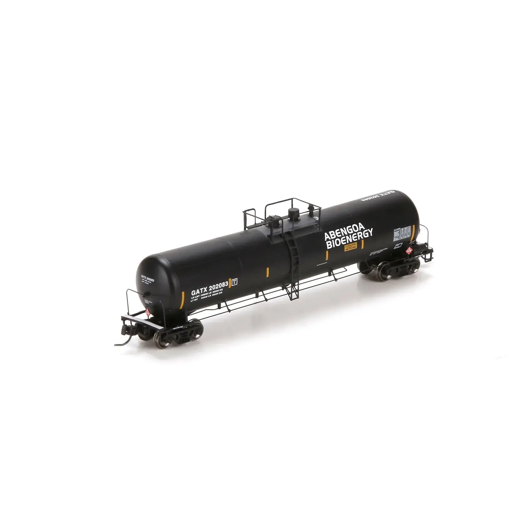 Athearn 24488 N 30,000-Gallon Ethanol Tank, Abengoa 202083