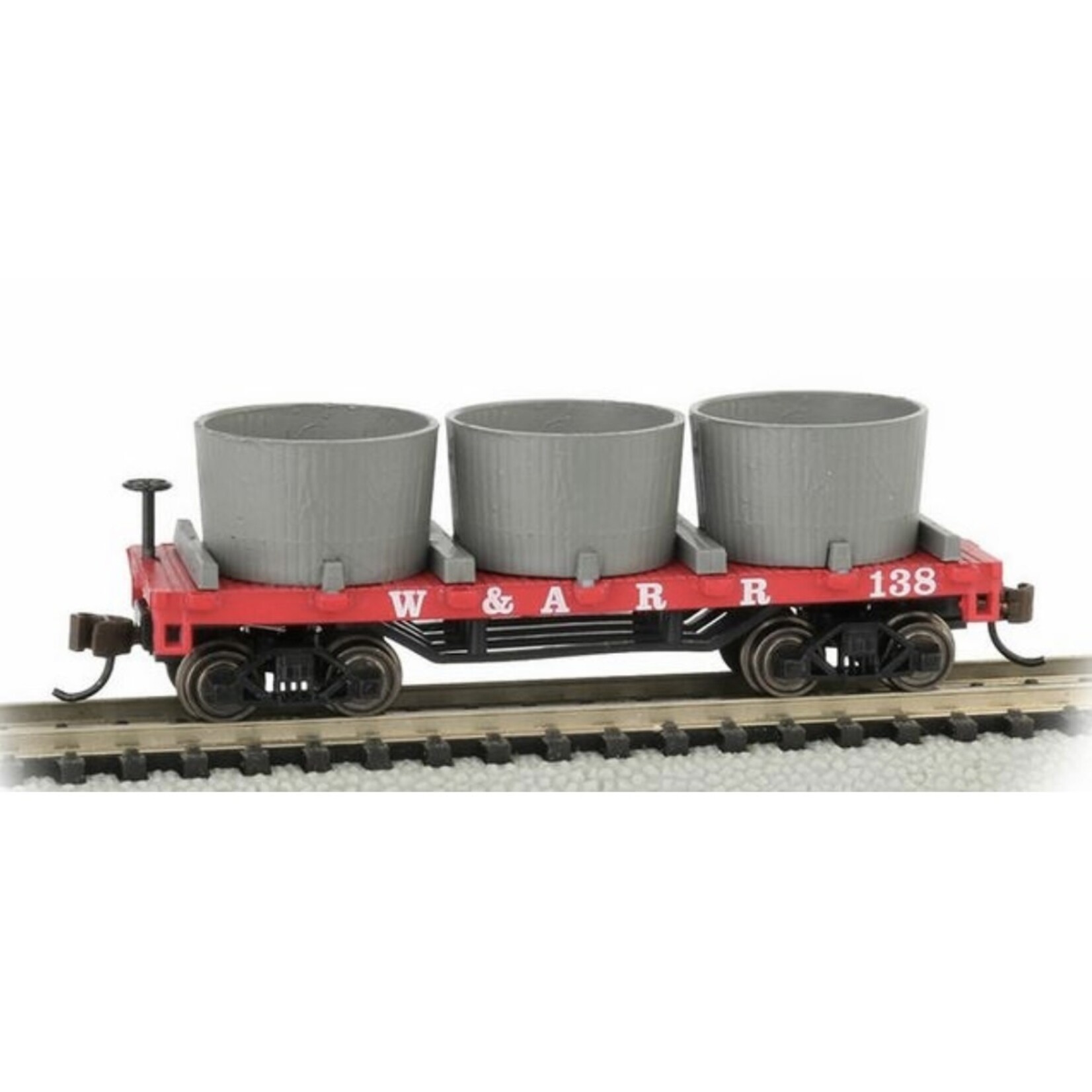 Bachmann 15551 N Old Water Tank Car with 3 Tanks, Western and Atlantic