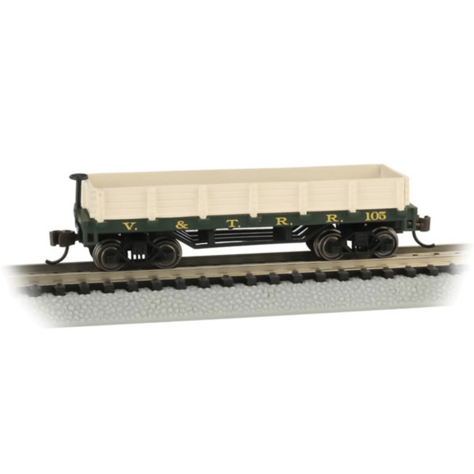 Bachmann 15453 N Old-Time Wood Gondola, Virginia & Truckee 105