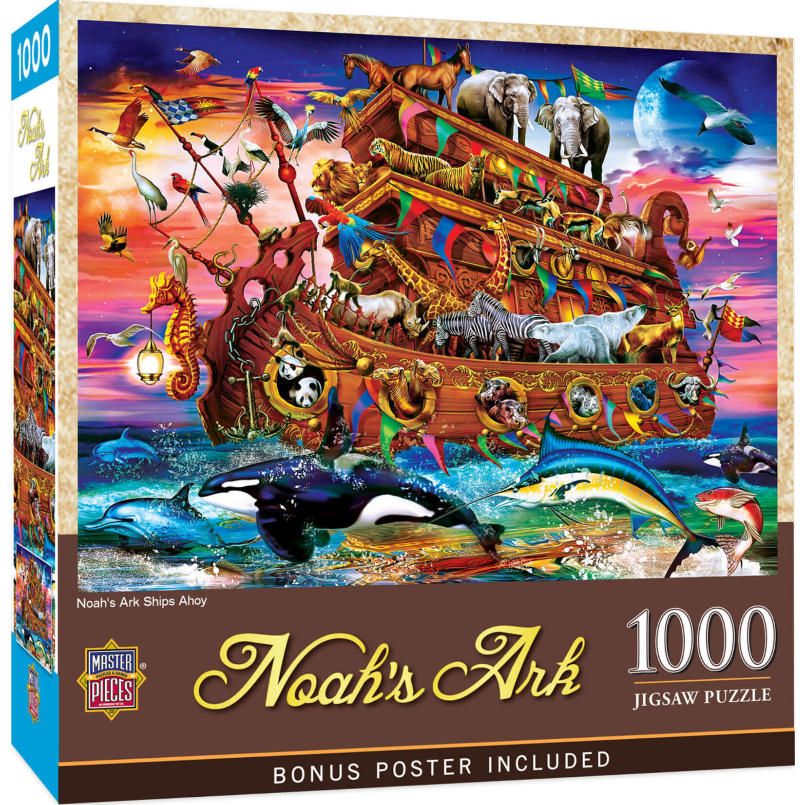 MasterPieces 72261 Noah's Ark Ships Ahoy 1000 Piece Puzzle