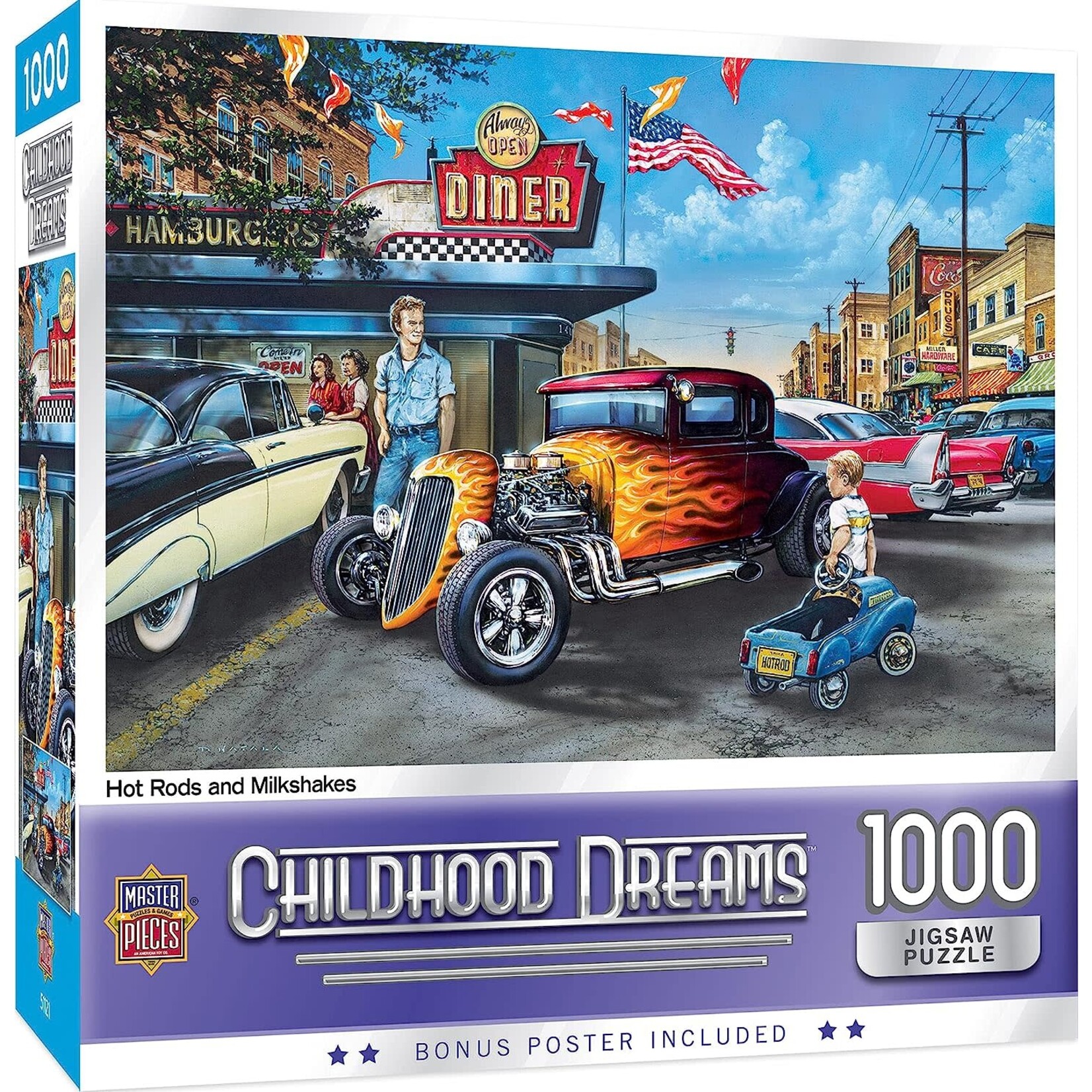 MasterPieces 71811 Hot Rods & Milkshakes Puzzle 1000pc