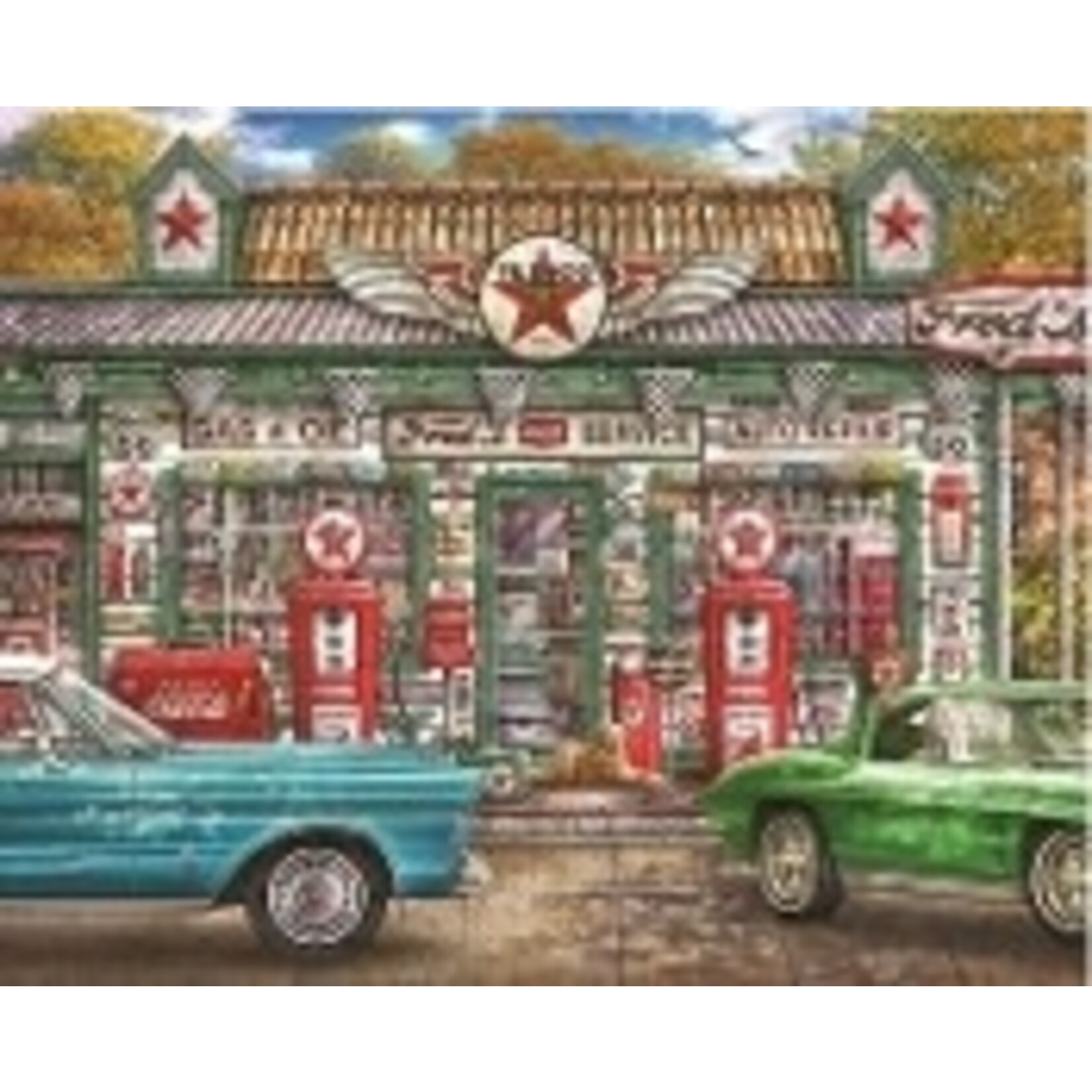 Springbok 3310853 Freds Service Station 1000 Piece Jigsaw Puzzle