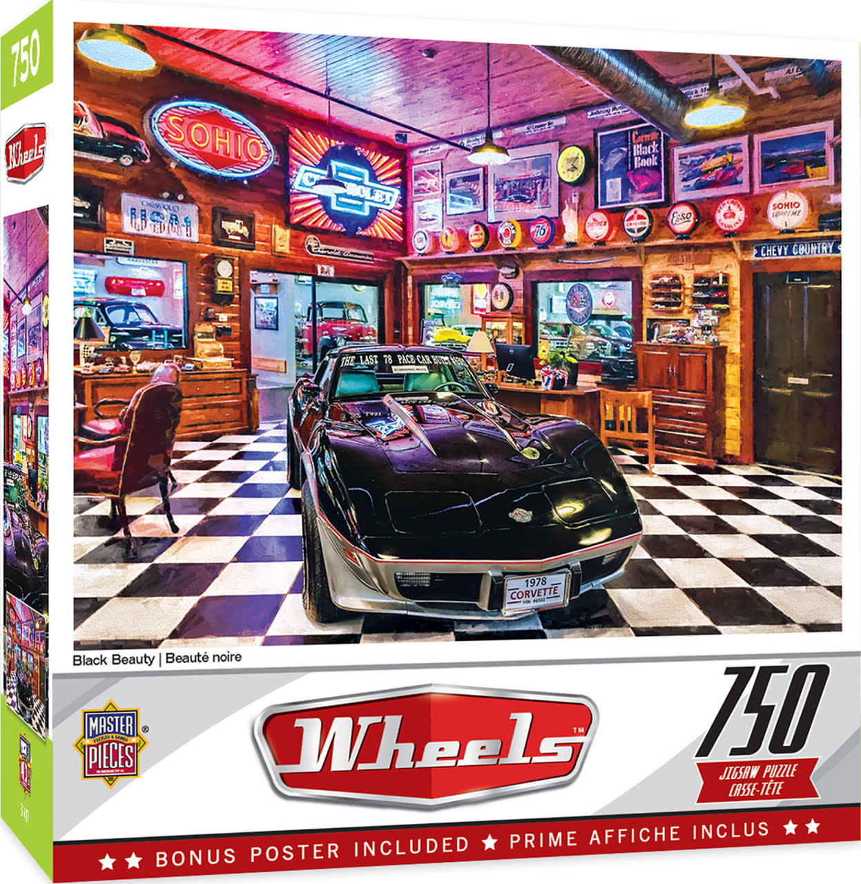 32082 Black Beauty Corvette Puzzle 750pc