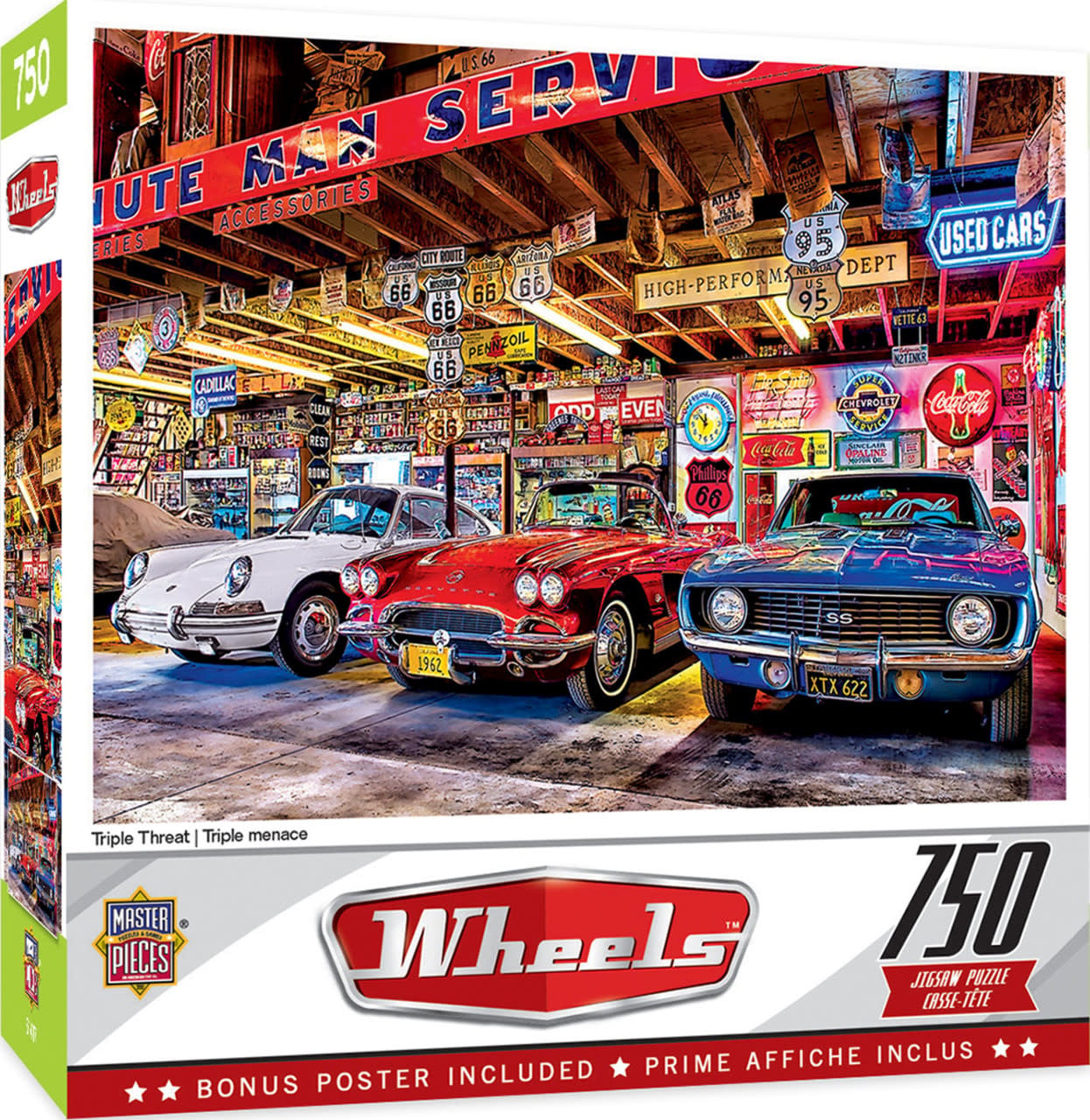32081 Triple Threat Classic Car Pizzle 750pc