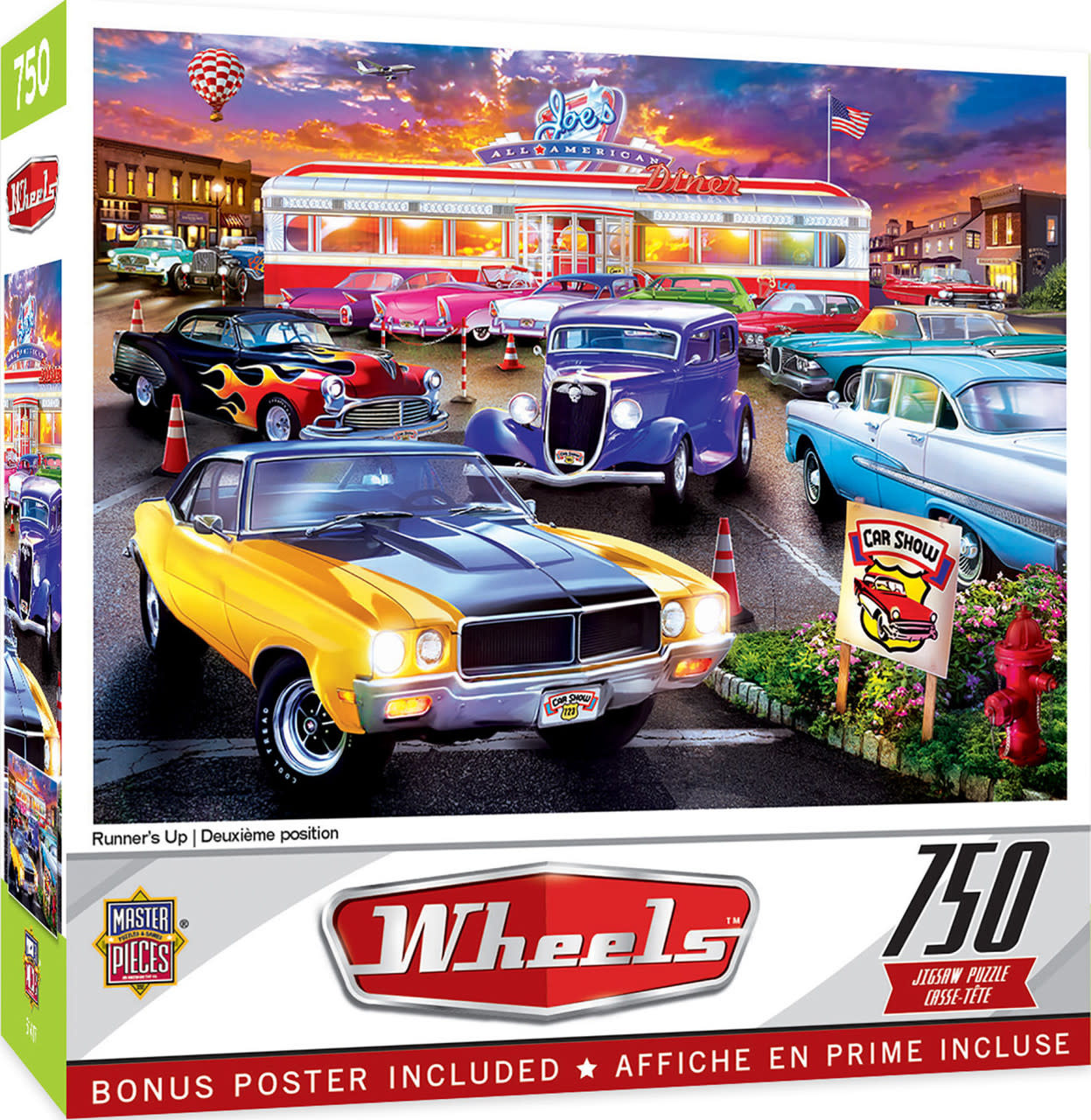 32052 Classic Cars/Diner Puzzle 750pc