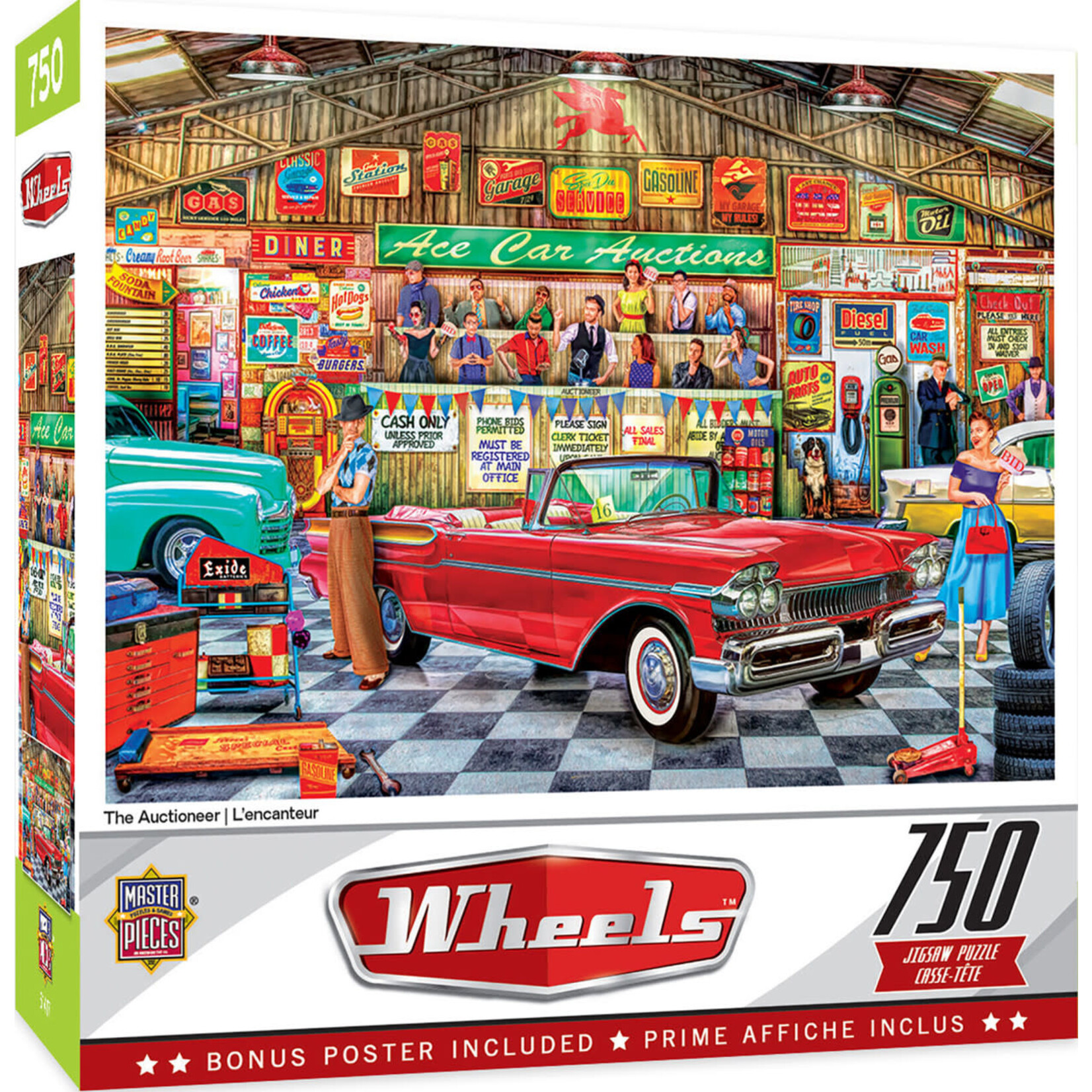 MasterPieces 32001 Auctioneer Cars Puzzle 750pc
