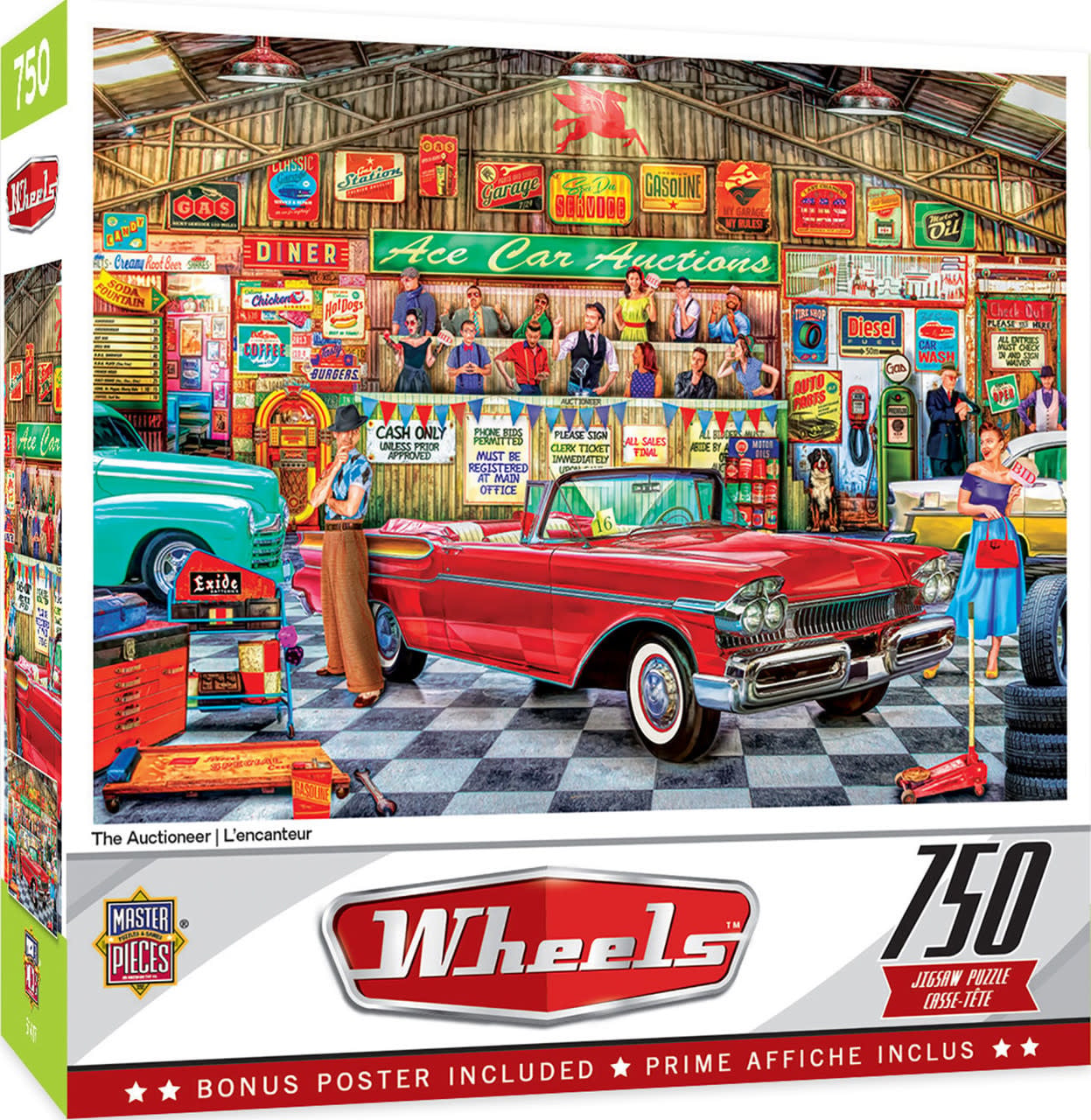 32001 Auctioneer Cars Puzzle 750pc