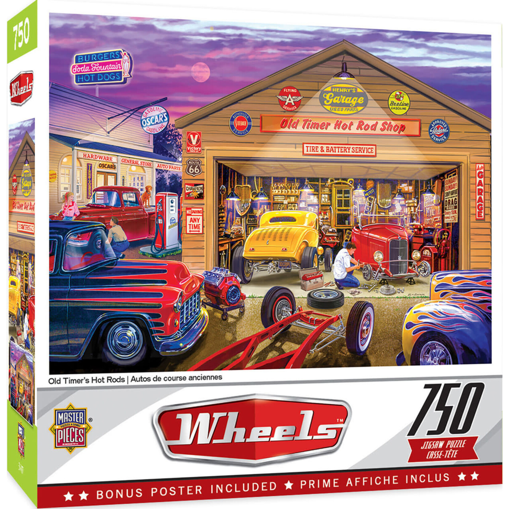 MasterPieces 32000 Old Timer's Hot Rod Puzzle 750pc