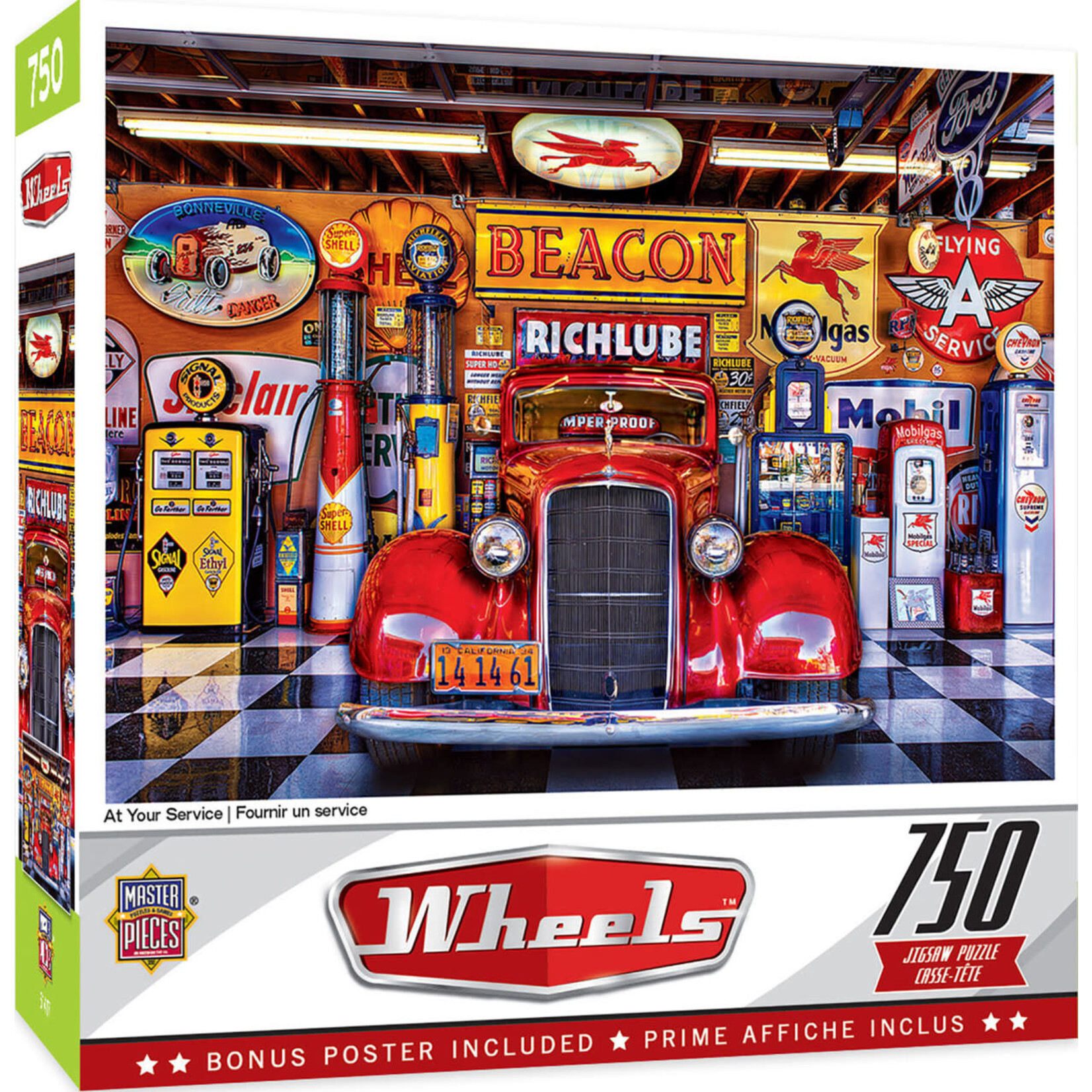 MasterPieces 31812 At Your Service Car Puzzle 750pc