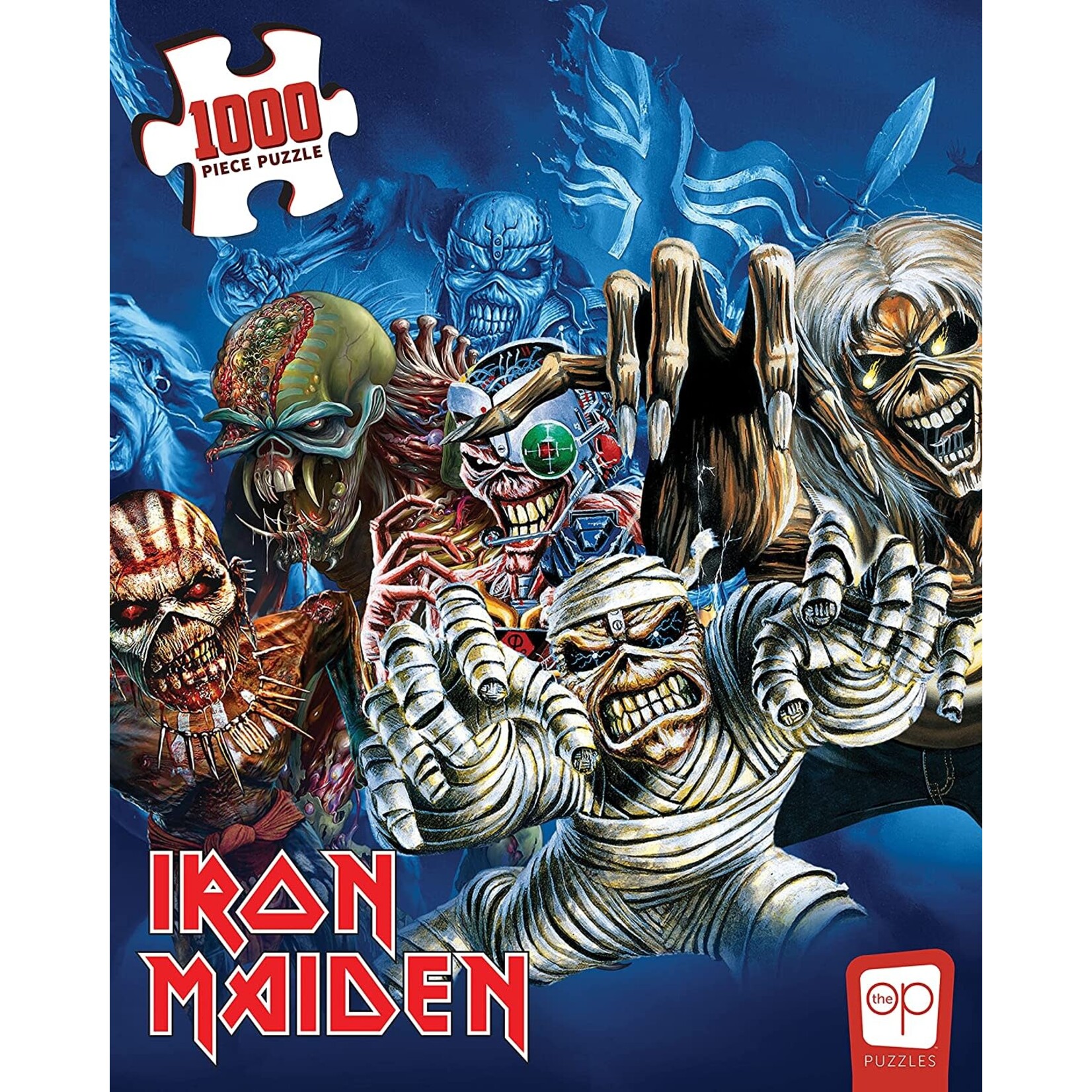 USAopoly 15544 Iron Maiden "The Faces of Eddie" Puzzle 1000 Piece Puzzle