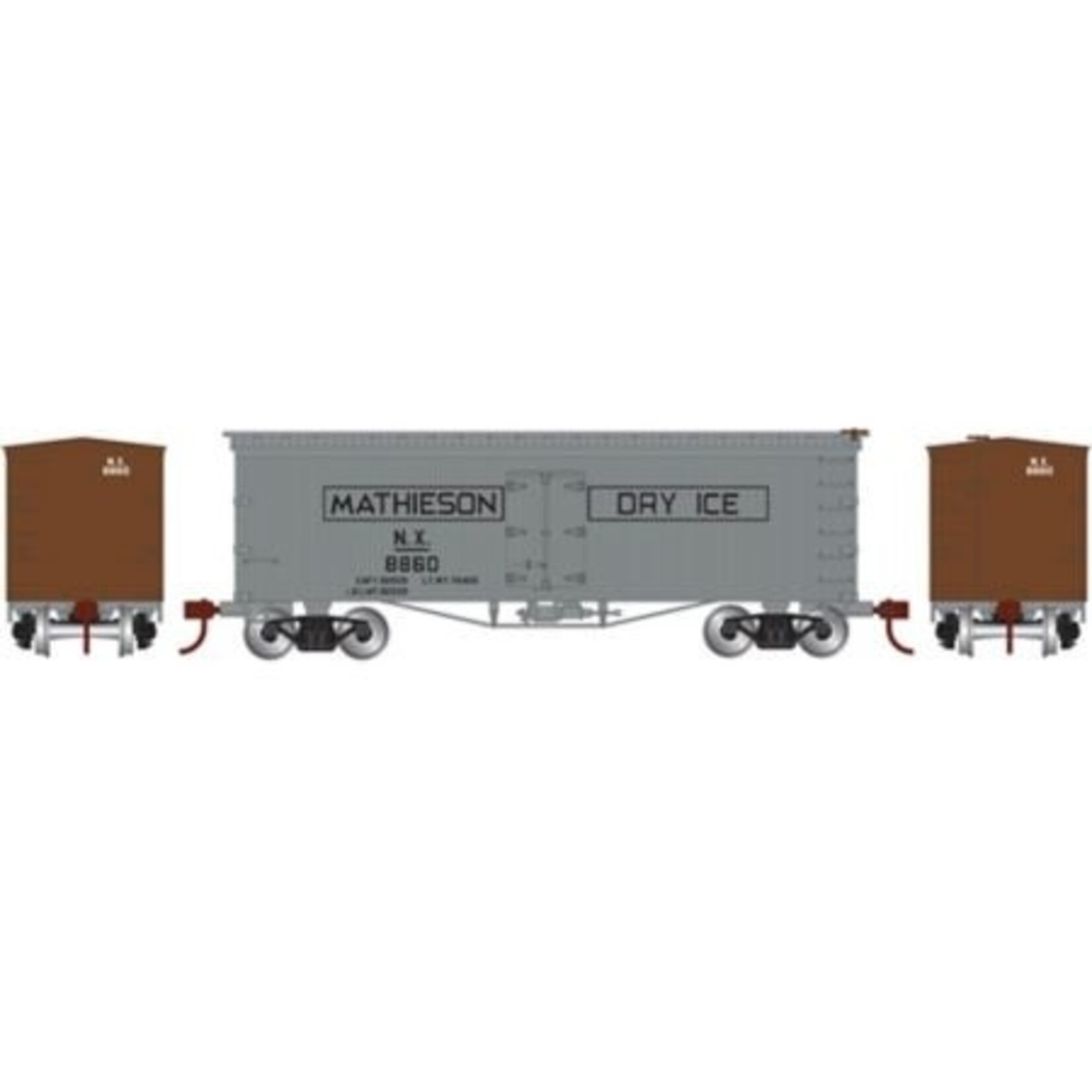 Athearn 11556 N 36' Old Time Wood Reefer Mathieson Dry Ice 8860