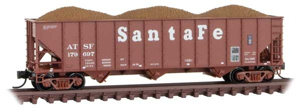 10800123 N 3-Bay Open Hopper Atchison Topeka and Santa Fe