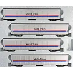 Kato 1065508 N Autorack Amtrak Auto Train Phase III 4-Car Set 2