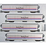 Kato 1065507 N Autorack Amtrak Auto Train Phase III 4-Car Set 1