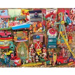 White Mountain 1180 Antique Toys Collage Puzzle (1000pc)