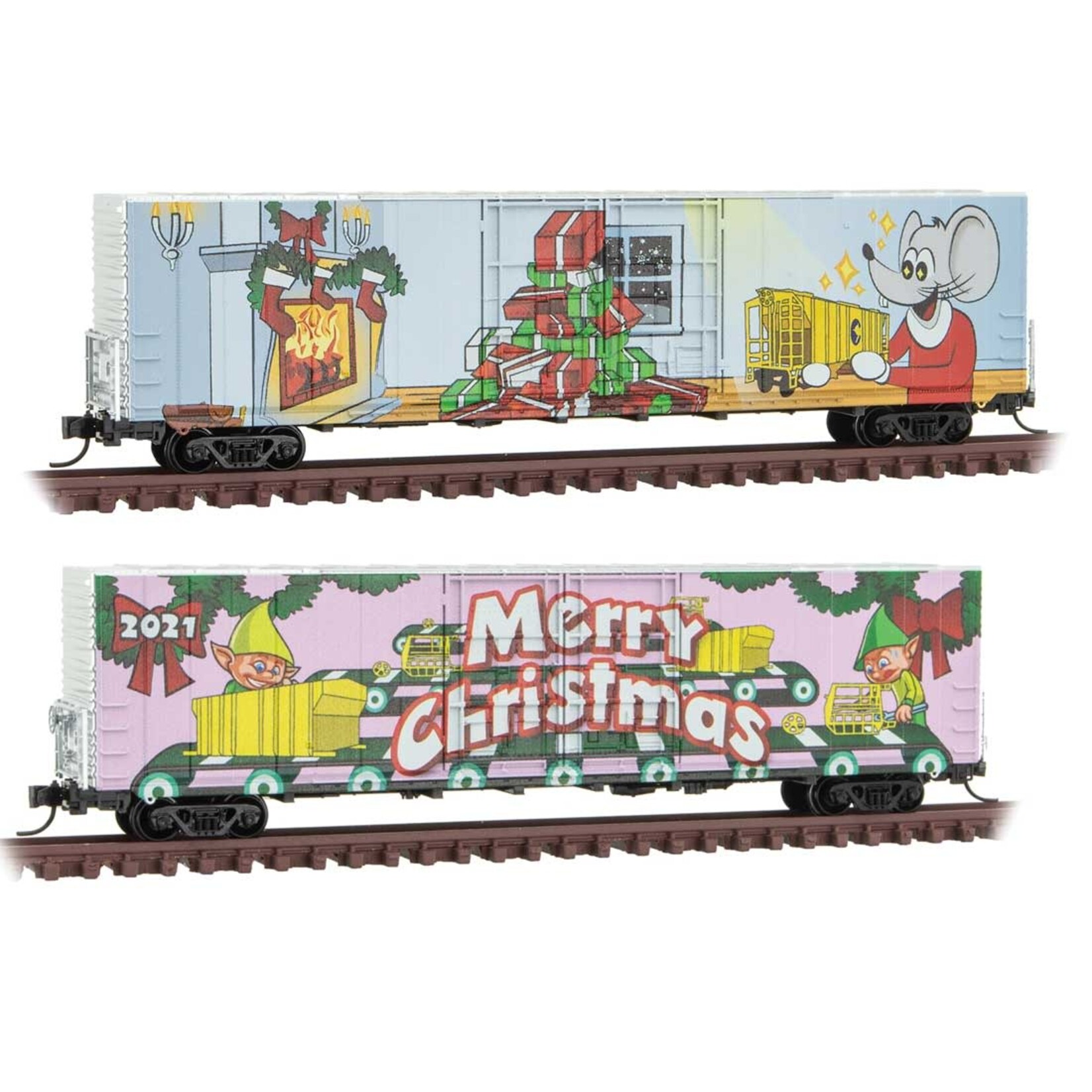 Micro Trains Line 10200170 N Micro Mouse Christmas Car 2021