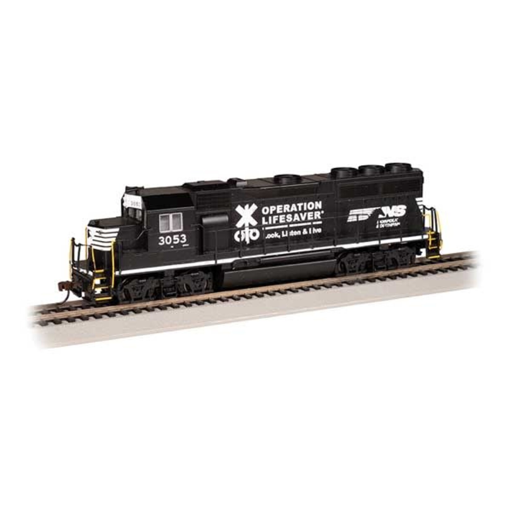 Bachmann 63535 HO GP40 Diesel NS 3053 Operation Lifesaver