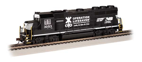63535 HO GP40 Diesel NS 3053 Operation Lifesaver
