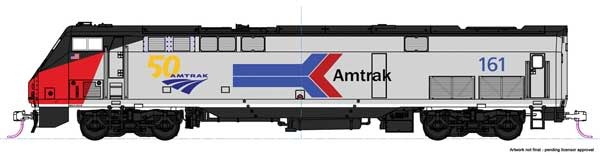 376114 HO P42 Genesis Amtrak 161 50th Anniversary Phase I