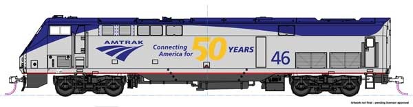 376112 HO Amtrak 50th Anniversary