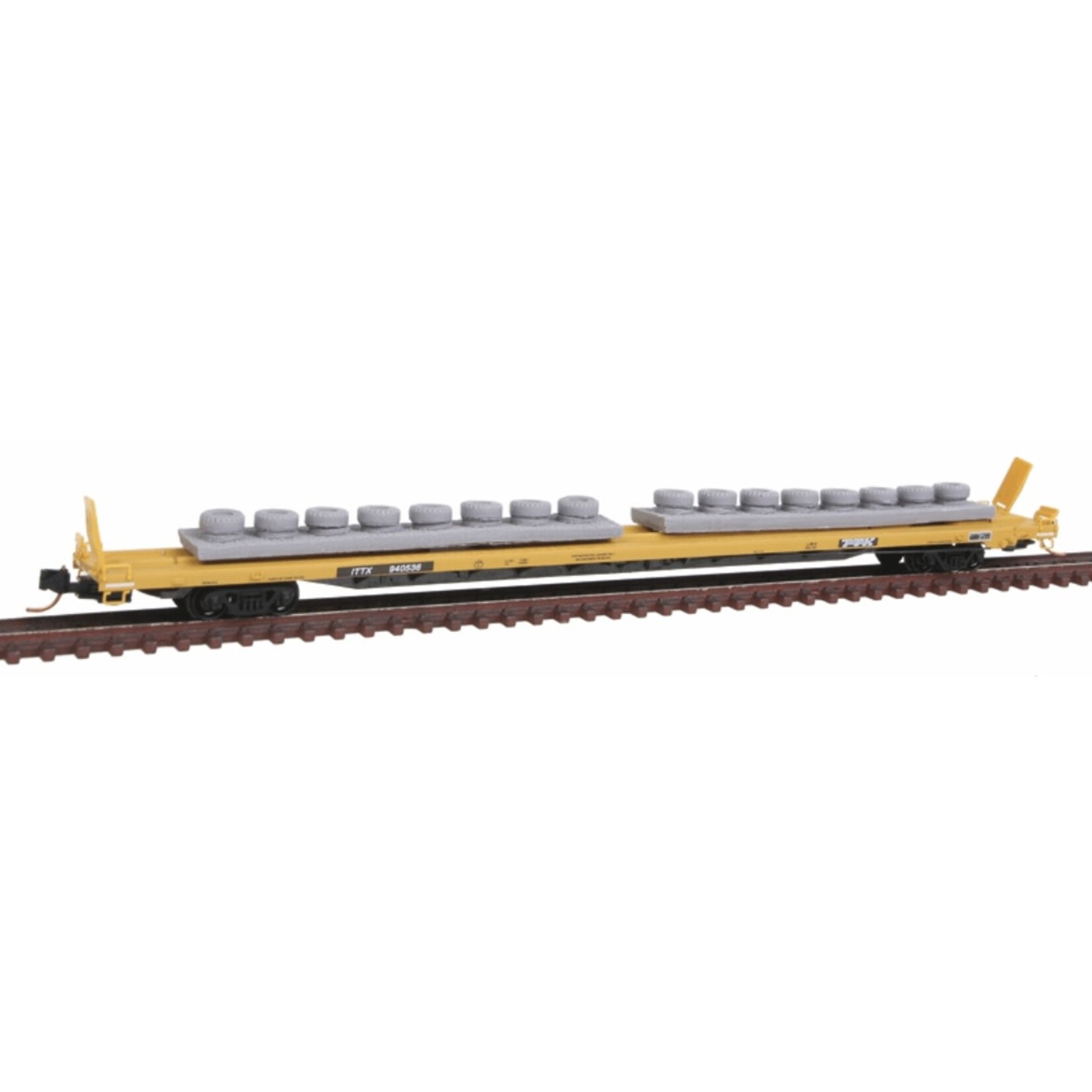 Micro Trains Line 07100120 N TTX 89' Flatcar w/2 Stryker #940536