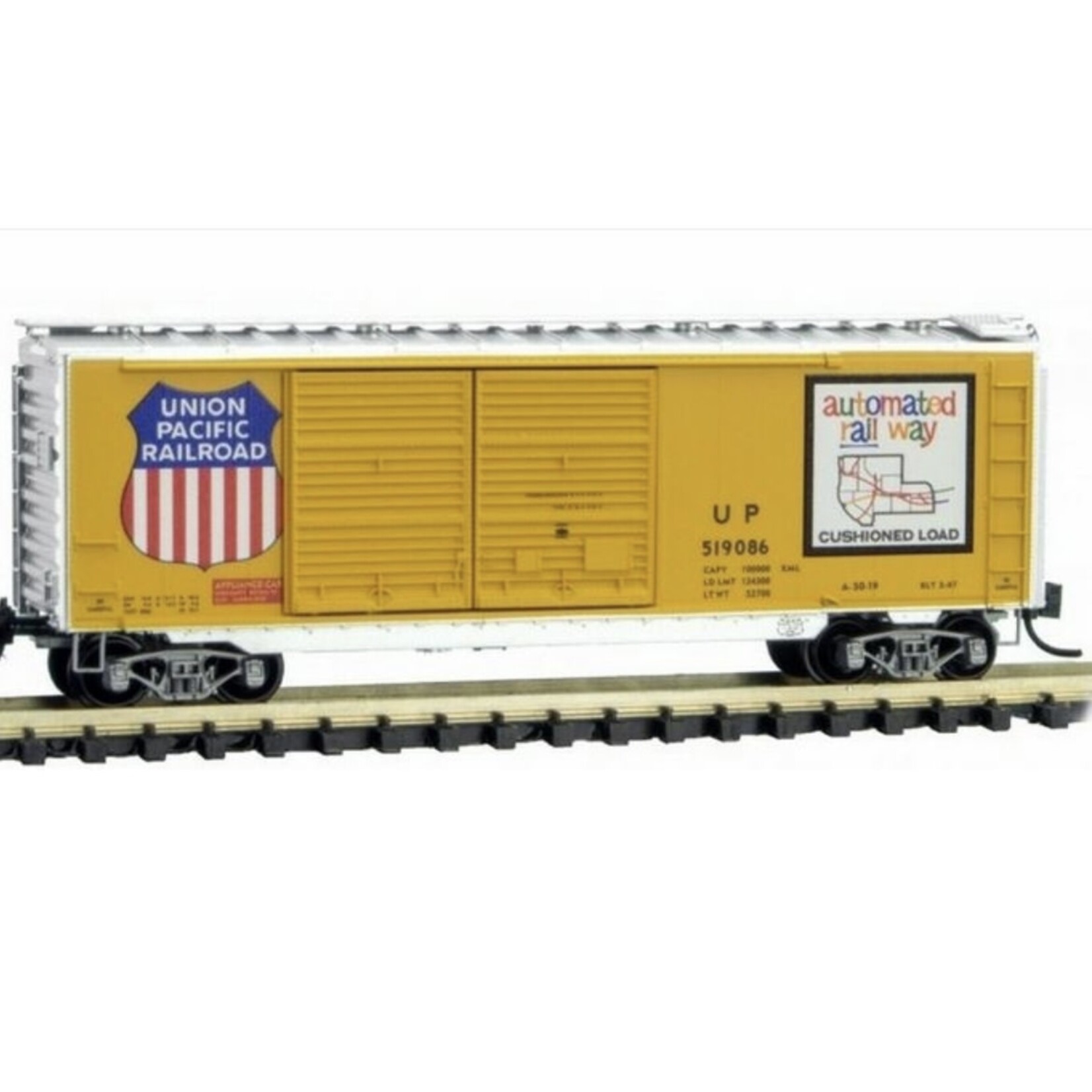 Micro Trains Line 02300361 N 40' Standard Box Car with Double Doors, Union Pacific