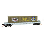 Micro Trains Line 04500510 N N USAAC Bourbon Boxcar 50' Flatcar