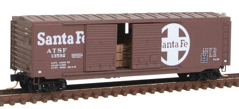 03700120 N ATSF Boxcar w/ Load #13592