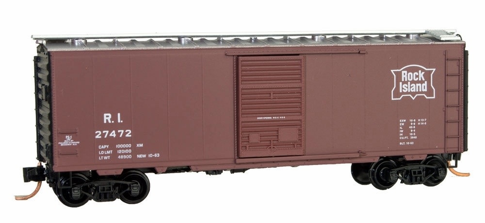 02000058 N 1972 Series Car 5 Boxcar Rock Island 27472