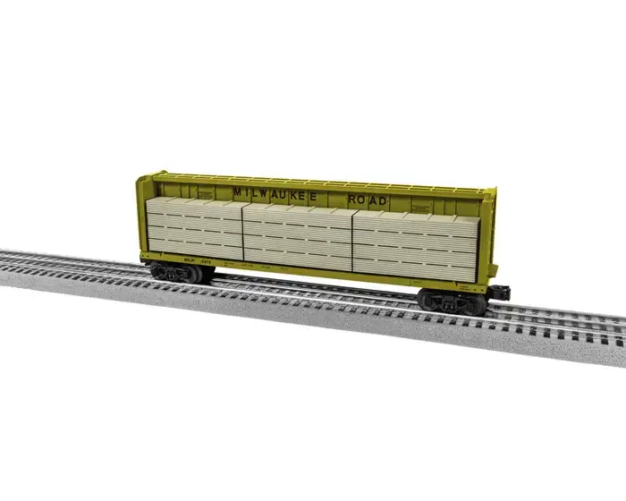 2043052 O Milwaukee Road Centerbeam Flatcar #6318