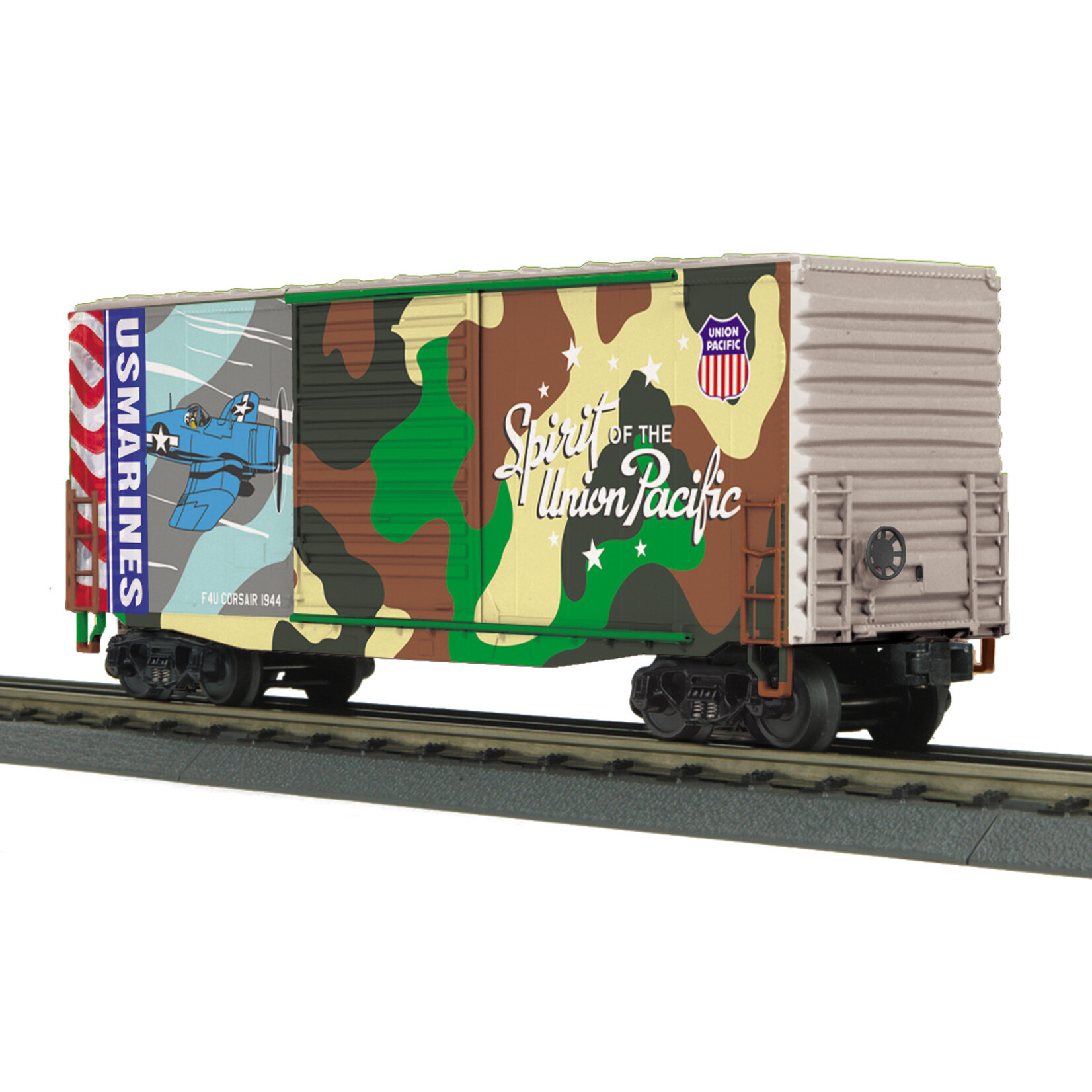 MTH 3074926 O 40' High Cube Boxcar UP Marines