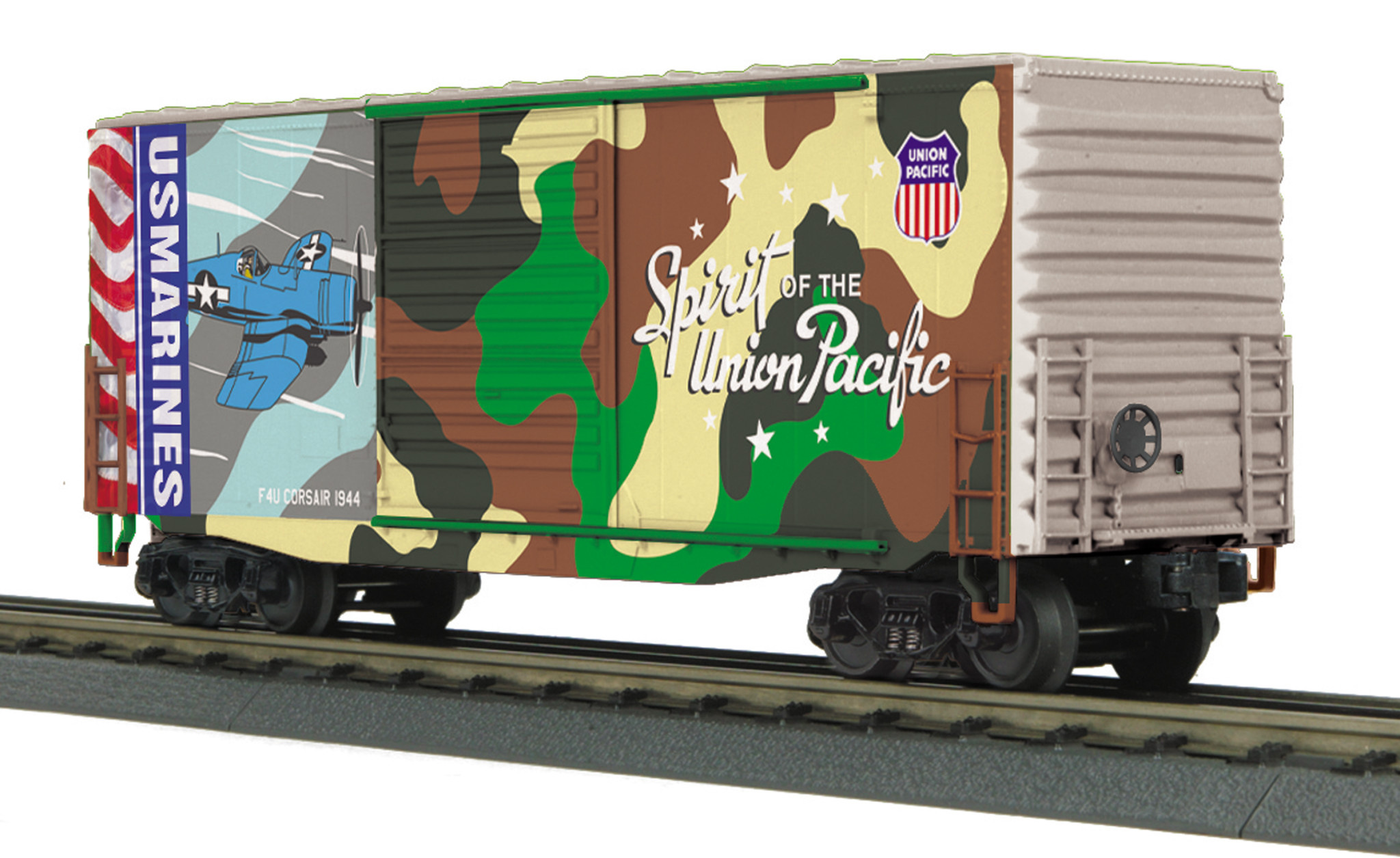 3074926 O 40' High Cube Boxcar UP Marines