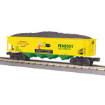 MTH 3075566 O 4-Bay Hopper Car - Peabody Coal