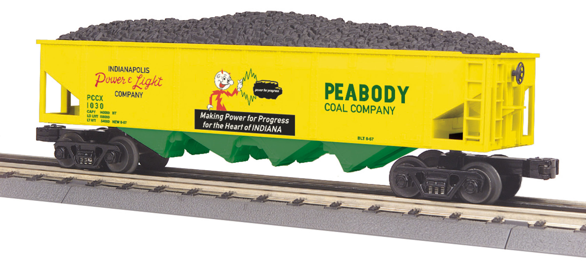 3075566 O 4-Bay Hopper Car - Peabody Coal