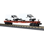 MTH 3076676 O Flat Car w/(2) 'Ford Transit Van - BNSF