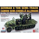 Lindberg 76086 1:72 German 8 Ton Semi-Track Sd. Kfz. 7/1 with 20mm Anti-A