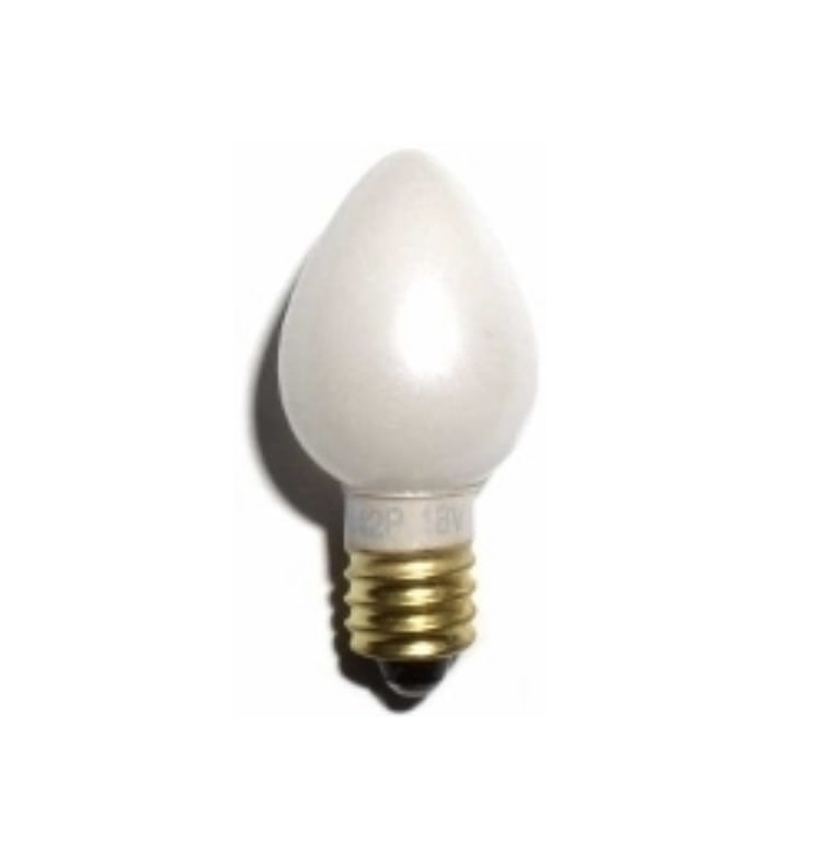 1442 WHITE PAINTED PEAR SHAPE SCREW BASE 18V