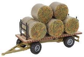 9494192 HO Hay Trailer with Load