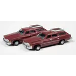 Classic Metal Works 50422 N 1976 Buick Estate Wagon Independence Red Poly