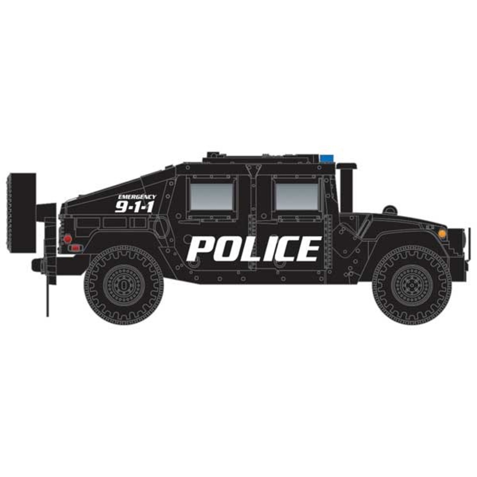 Micro Trains Line 49945955 N Police Humvee Vehicles 2pk