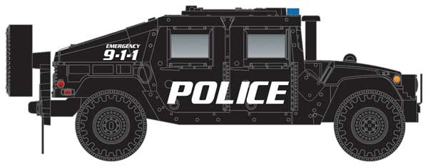 49945955 N Police Humvee Vehicles 2pk